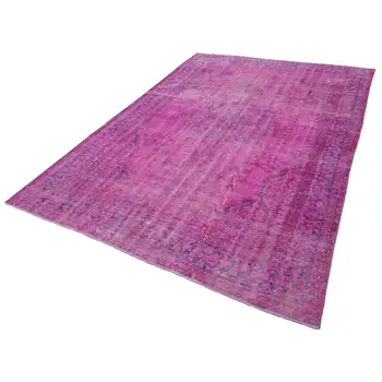 213x310 Cm Pink Handmade Overdyed Rug-7x10 Ft 
213x310 Cm Pink Handmade Overdyed Rug-7x10 Ft