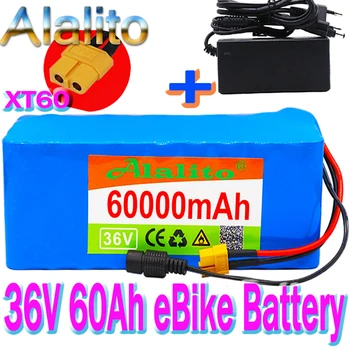 36V battery 10S4P 60Ah battery pack 500W high power battery 42V 60000mAh Ebike electric bicycle BMS with XT60 plug+ charger
36V battery 10S4P 60Ah battery pack 500W high power battery 42V 60000mAh Ebike electric bicycle BMS with XT60 plug+ charger