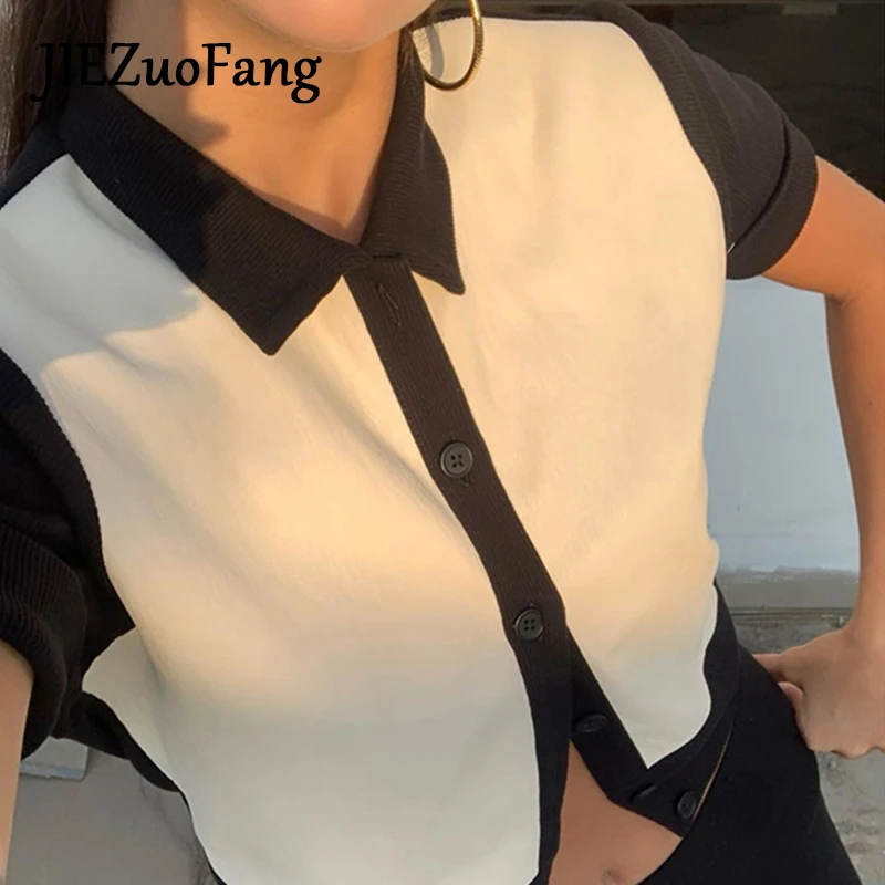 Модная модная футболка JIEZuoFang в стиле панк для женщин летняя крутая шикарная