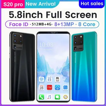 S20 Pro Smartphone 5.8 Inch Screen Smartphone 512M+4G Android Smartphone 3D Glass Plated Back Cover Black
S20 Pro Smartphone 5.8 Inch Screen Smartphone 512M+4G Android Smartphone 3D Glass Plated Back Cover Black