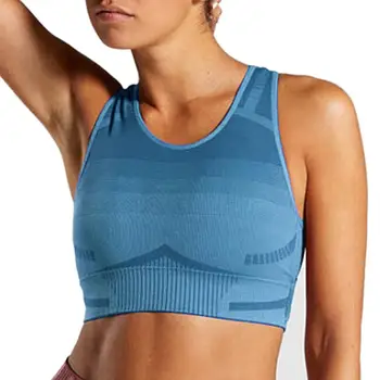

Woman Sports Bra push up high impact Padded Wirefree Racerback Sport Brassiere Fitness Yoga Top Workout Sports Running Bras