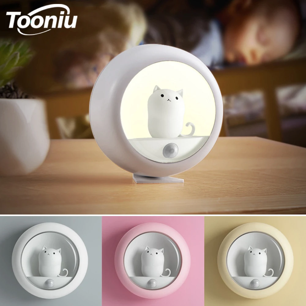 LED NightLight Human Induction Light Cute Pet Cat USB Rechargeable Lights Table Lamp Energy Saving Cabinet Lamps Decoration Gift
LED NightLight Human Induction Light Cute Pet Cat USB Rechargeable Lights Table Lamp Energy Saving Cabinet Lamps Decoration Gift