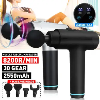 30Gears Adjustable Electric Massage Gun 8200r/min USB Smart Fascial Body Massager Cordless Relaxation Pain Relief Machine
30Gears Adjustable Electric Massage Gun 8200r/min USB Smart Fascial Body Massager Cordless Relaxation Pain Relief Machine
