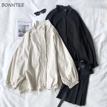 Jackets Women Solid Bf Loose Harajuku Bf Oversize Korean Windproof All-match Retro Students 2020 Autumn Tops Female Outwear Tide
Jackets Women Solid Bf Loose Harajuku Bf Oversize Korean Windproof All-match Retro Students 2020 Autumn Tops Female Outwear Tide