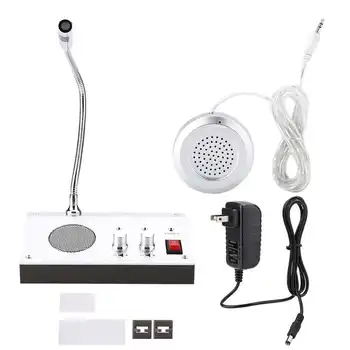 Dual Way Voice Mic Speaker Intercom Window Counter Interphone for Security Company 100-240V US
Dual Way Voice Mic Speaker Intercom Window Counter Interphone for Security Company 100-240V US