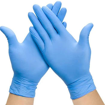 Disposable latex gloves blue nitrile sterile hand gloves very durable 
Disposable latex gloves blue nitrile sterile hand gloves very durable