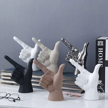 Nordic Ins Gesture Finger Model Ceramic Statue Modern Minimalist Sculpture Desktop Decor Craft Home Decor Wedding Bithday Gift
Nordic Ins Gesture Finger Model Ceramic Statue Modern Minimalist Sculpture Desktop Decor Craft Home Decor Wedding Bithday Gift