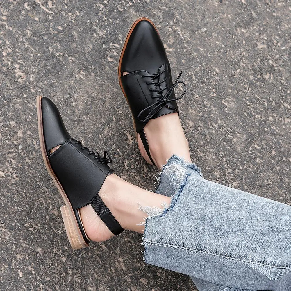 SARAIRIS Female Quality Genuine Leather Flats Holiday Casual Low Heels Flats Women Spring New Slingbacks Dress Shoes Woman
SARAIRIS Female Quality Genuine Leather Flats Holiday Casual Low Heels Flats Women Spring New Slingbacks Dress Shoes Woman