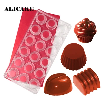 Cupcake 3D Chocolate Mould Polycarbonate Muffin Cake Bakeware Bakery Baking Pastry Tools Plastic for Chocolate Form Tray Molds 
Cupcake 3D Chocolate Mould Polycarbonate Muffin Cake Bakeware Bakery Baking Pastry Tools Plastic for Chocolate Form Tray Molds