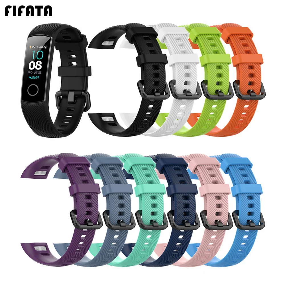 Силиконовый браслет FIFATA для Honor Band 4 фитнес-трекер Huawei | Электроника