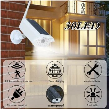 LED Solar Power Street Security Light PIR Motion Sensor Spotlight SMD2835 Outdoor Lamp Garden Yard Simulation Monitoring Lamp
LED Solar Power Street Security Light PIR Motion Sensor Spotlight SMD2835 Outdoor Lamp Garden Yard Simulation Monitoring Lamp