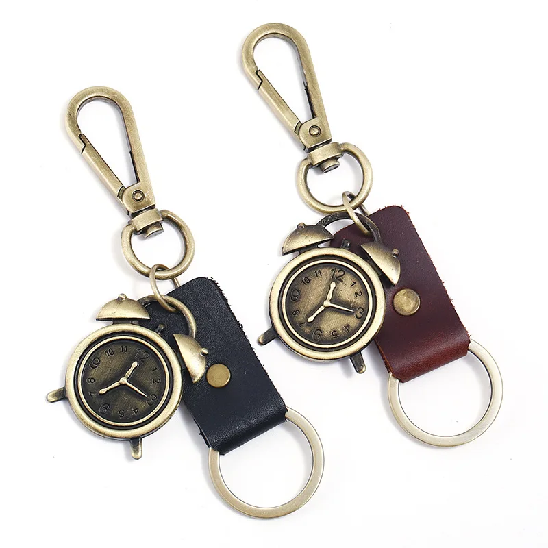 New Style Alloy Pendant Retro Alarm Clock Cattle-leather Key Ring Men Accessories Car Key Ring Supply of Goods
New Style Alloy Pendant Retro Alarm Clock Cattle-leather Key Ring Men Accessories Car Key Ring Supply of Goods