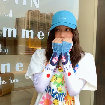 2020 Fashion Ice Silk Female Hand Sleeve Printing Sleeve Arm Guard Sunscreen Gloves Driving Artifact Ice Cute Cartoon Sleeve
2020 Fashion Ice Silk Female Hand Sleeve Printing Sleeve Arm Guard Sunscreen Gloves Driving Artifact Ice Cute Cartoon Sleeve