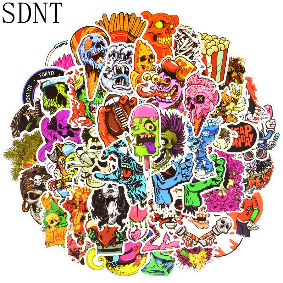 50 PCS Terror Stickers Ghost Graffiti Skeleton Cool Rock Punk JDM Sticker for Adult DIY Laptop Skateboard Guitar Fridge Car Bike
50 PCS Terror Stickers Ghost Graffiti Skeleton Cool Rock Punk JDM Sticker for Adult DIY Laptop Skateboard Guitar Fridge Car Bike