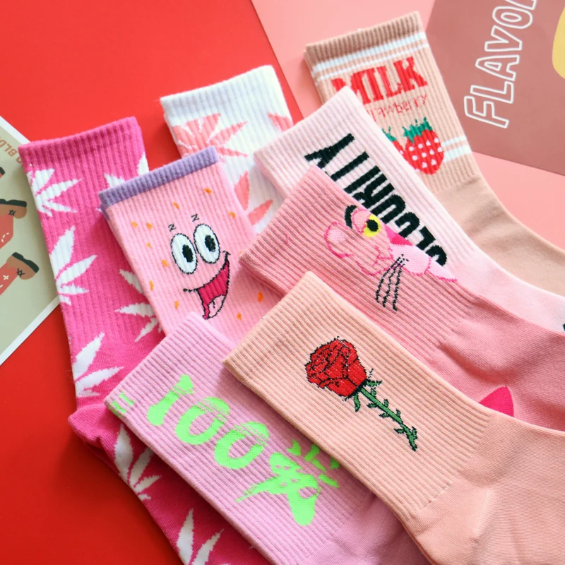 Adult Crew Calf Socks Harajuku Rose Kawaii Woman Cotton Strawberry Flower Funny Pink 100 Maple Leaves Creative Fashion Casual
Adult Crew Calf Socks Harajuku Rose Kawaii Woman Cotton Strawberry Flower Funny Pink 100 Maple Leaves Creative Fashion Casual