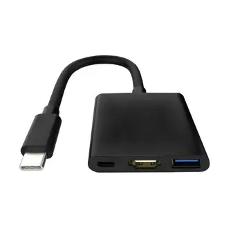 3-in-1 Thunderbolt 3 Adapter USB Type C Hub to HDMI USB-C Hub Dock for PC for Macbook
3-in-1 Thunderbolt 3 Adapter USB Type C Hub to HDMI USB-C Hub Dock for PC for Macbook