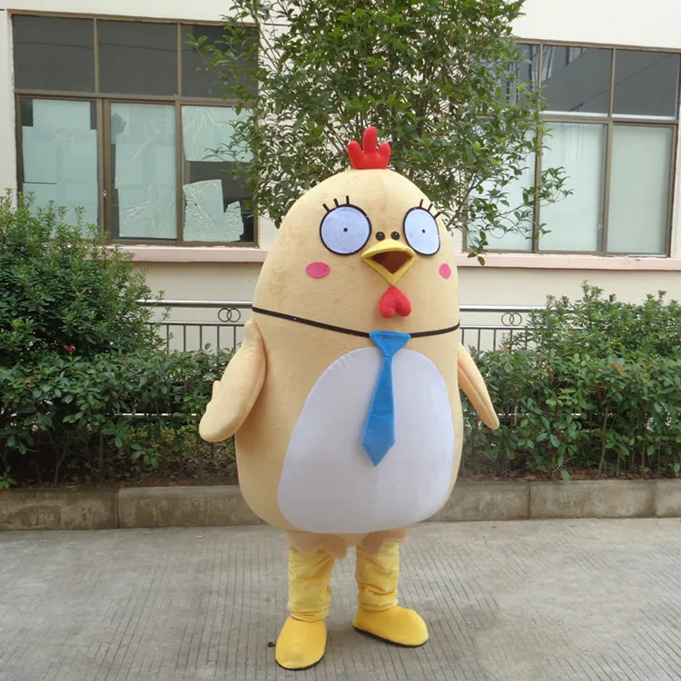 Женская желтая одежда для Хэллоуина Рождественская смешная курица-животное