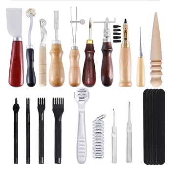 22PCS Leathercraft Tool Set Hand Needlework Stitching Leather Needle Awl Punch Tools for DIY Sewing Punch Tools
22PCS Leathercraft Tool Set Hand Needlework Stitching Leather Needle Awl Punch Tools for DIY Sewing Punch Tools