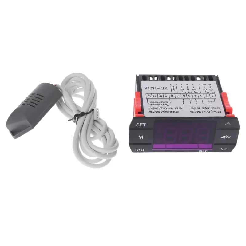 LED Digital Temperature Humidity Controller Indoor Brewing Incubator Thermostat Humidistat Therometer Hygrometer
LED Digital Temperature Humidity Controller Indoor Brewing Incubator Thermostat Humidistat Therometer Hygrometer