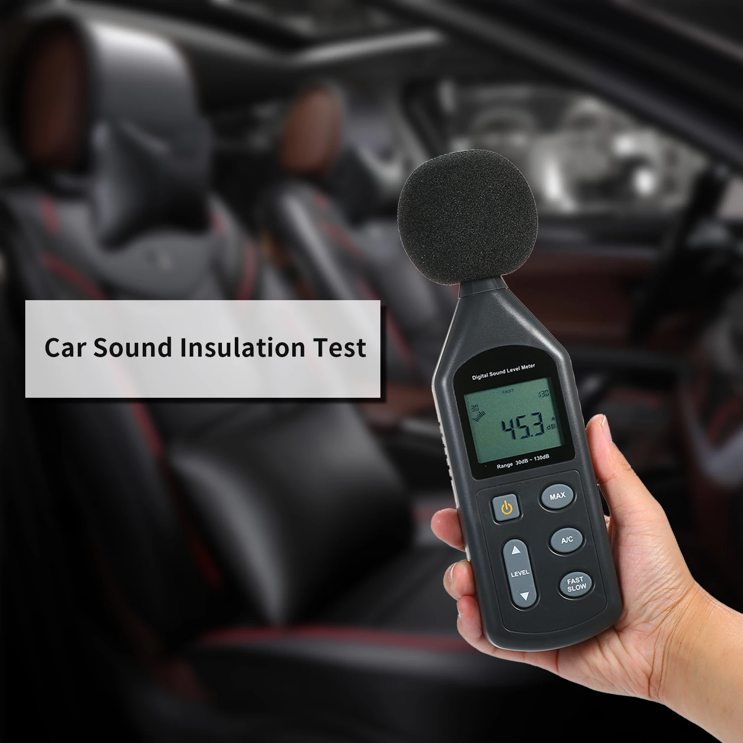 LCD Digital Display 30dB~130dB Sound Level Meter Noise Meter Noise Measuring Instrument DB Meter Decibel Monitoring Tester
LCD Digital Display 30dB~130dB Sound Level Meter Noise Meter Noise Measuring Instrument DB Meter Decibel Monitoring Tester