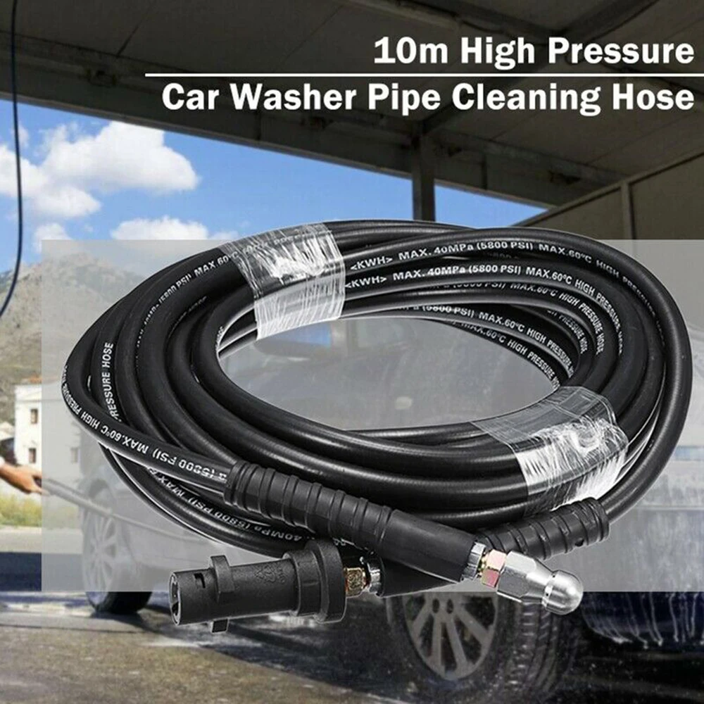 15m/49.21ft Pipe Tube Cleaning Hose for Karcher 2 Spray Nozzles High Pressure Washer Drain Cleaner Sewer Unblocker Channel Edge
15m/49.21ft Pipe Tube Cleaning Hose for Karcher 2 Spray Nozzles High Pressure Washer Drain Cleaner Sewer Unblocker Channel Edge
