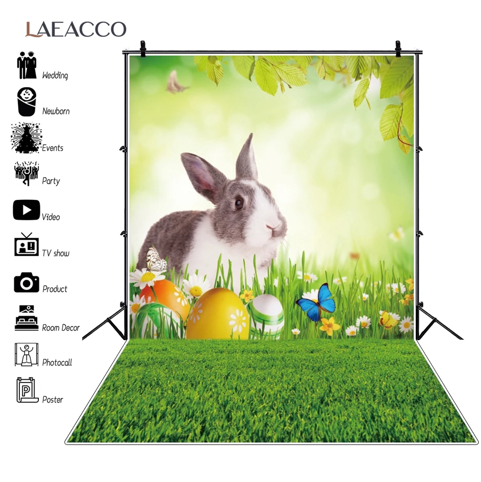 Laeacco Spring Flowers Grass Floor Butterfly Easter Eggs Rabbit Photography Backdrop Baby Easter Photo Background Photo Studio
Laeacco Spring Flowers Grass Floor Butterfly Easter Eggs Rabbit Photography Backdrop Baby Easter Photo Background Photo Studio