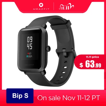 Amazfit Bip S Smartwatch Global Version 5ATM waterproof Smart Watch with GPS GLONASS Bluetooth compatible with Android iOS Phone
Amazfit Bip S Smartwatch Global Version 5ATM waterproof Smart Watch with GPS GLONASS Bluetooth compatible with Android iOS Phone