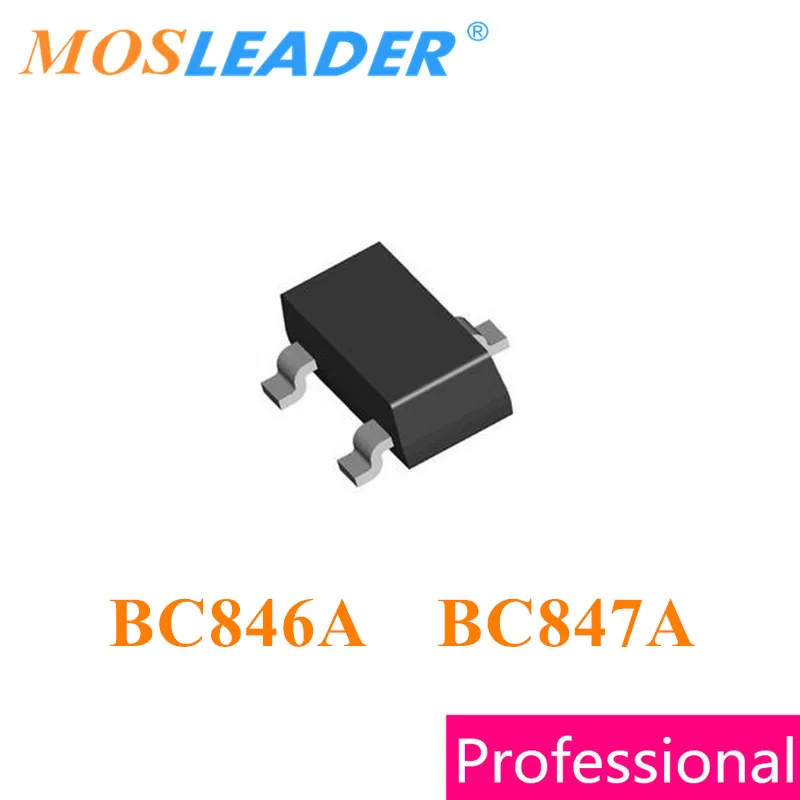 Mosleader 3000PCS SOT23 BC846A 1A BC847A 1E BC846 BC847 BC857 NPN PNP Made in China High quality | Электроника