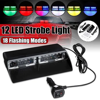 Car Truck Emergency Flasher Dash Strobe Warning Light Day Running Flash Led Police Lights 12 LED 18 Flashing Modes 12V
Car Truck Emergency Flasher Dash Strobe Warning Light Day Running Flash Led Police Lights 12 LED 18 Flashing Modes 12V