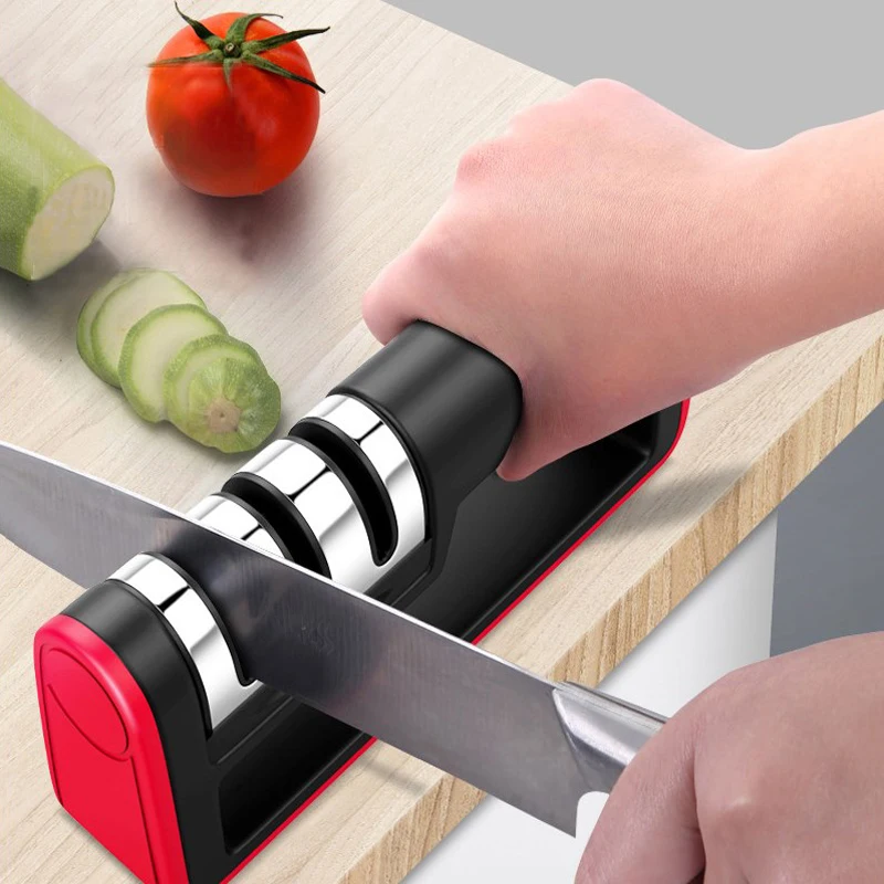 Diamond Stone 3 Stages Sharpener Ceramic Sharpening Tool Kitchen Dining Bar Knives Accessories Anti-slip Bottom Replaceable Head
Diamond Stone 3 Stages Sharpener Ceramic Sharpening Tool Kitchen Dining Bar Knives Accessories Anti-slip Bottom Replaceable Head
