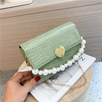 Versatile INS Shoulder Bag Female Summer Small Bag 2020 New Style Fashion Fashion Crocodile Pattern Square Sling Bag zhen zhu ba
Versatile INS Shoulder Bag Female Summer Small Bag 2020 New Style Fashion Fashion Crocodile Pattern Square Sling Bag zhen zhu ba