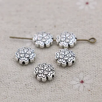Craft Antique Silver Plated Round Flower Loose Spacer Beads for Jewelry Making Bracelet DIY Findings 10mm 20pcs/lot
Craft Antique Silver Plated Round Flower Loose Spacer Beads for Jewelry Making Bracelet DIY Findings 10mm 20pcs/lot