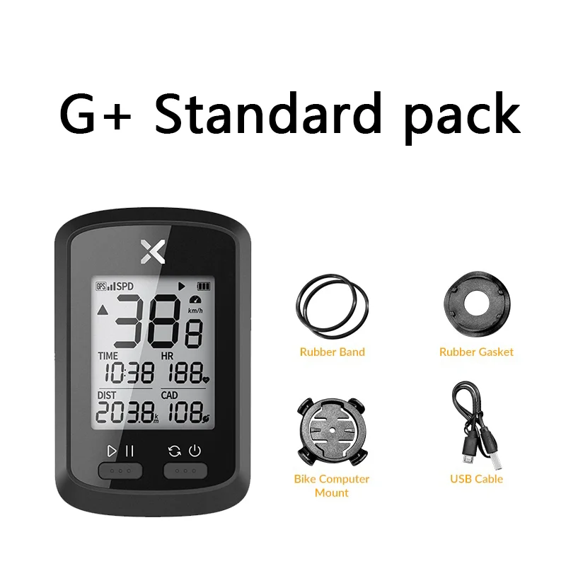 XOSS G+ GPS Bike Computer, Bluetooth ANT+ Cycling Computer, Wireless Bicycle Speedometer Odometer with LCD Display
XOSS G+ GPS Bike Computer, Bluetooth ANT+ Cycling Computer, Wireless Bicycle Speedometer Odometer with LCD Display