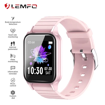 

LEMFO T96 Body Temperature Smart Watch Men Heart Rate Blood Pressure Fitness Tracker Bluetooth Smart Bracelet For Android IOS
