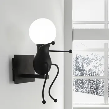 Modern Cartoon Doll Wall Light Fixtures LED Creative Mounted Iron Bedside Sconce Lamp for Kids Baby Room Living Room discount
Modern Cartoon Doll Wall Light Fixtures LED Creative Mounted Iron Bedside Sconce Lamp for Kids Baby Room Living Room discount