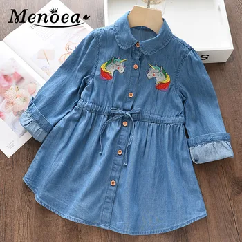 Menoea Girls Dresses Autumn New spring Princess Dress Kids Jean Unicorn Embroidery Girls Party Children Clothing for girl dress
Menoea Girls Dresses Autumn New spring Princess Dress Kids Jean Unicorn Embroidery Girls Party Children Clothing for girl dress