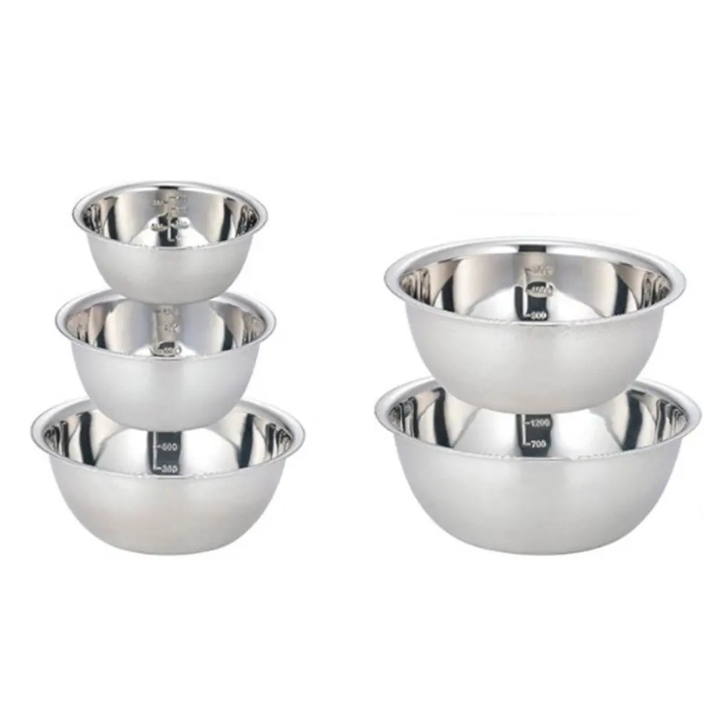 5pcs Set Soup Pot Wash Dishes High-capacity Durable Graduated Multifunctional Stainless Steel Basin Kitchenware
5pcs Set Soup Pot Wash Dishes High-capacity Durable Graduated Multifunctional Stainless Steel Basin Kitchenware
