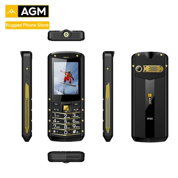 AGM M2 2.4" Rugged Phone Dual SIM Rear 0.3MP Outdoor Phone IP68 Waterproof Shockproof Flashlight 1970mAh
AGM M2 2.4" Rugged Phone Dual SIM Rear 0.3MP Outdoor Phone IP68 Waterproof Shockproof Flashlight 1970mAh