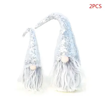 2pcs/set Merry Christmas Sequin Swedish Santa Gnome Plush Doll Ornament Handmade Elf Toy Holiday Home Party Decor
2pcs/set Merry Christmas Sequin Swedish Santa Gnome Plush Doll Ornament Handmade Elf Toy Holiday Home Party Decor