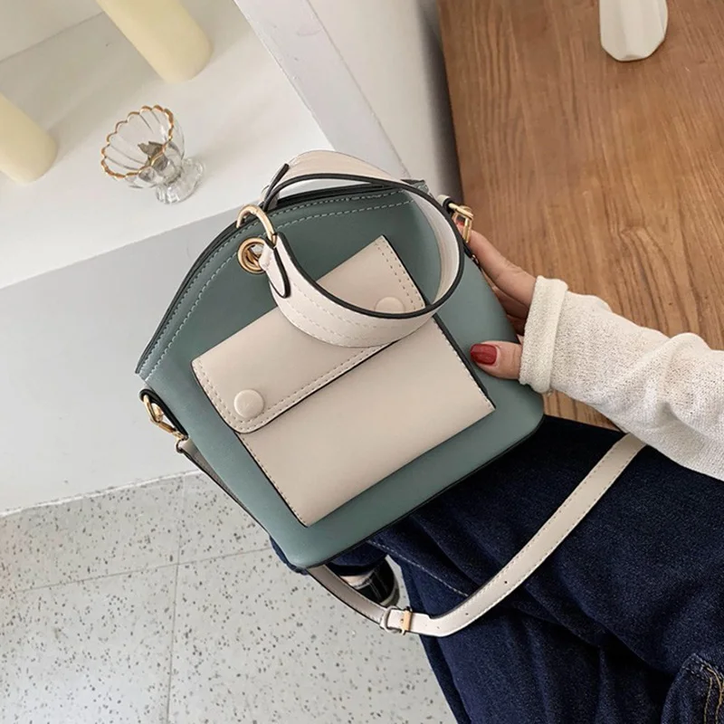 Women Shoulder Bag High Quality Fashion Ladies Handbags Personality Youth Female Bucket Bag Hit Color Office Worker Wear Green
Women Shoulder Bag High Quality Fashion Ladies Handbags Personality Youth Female Bucket Bag Hit Color Office Worker Wear Green