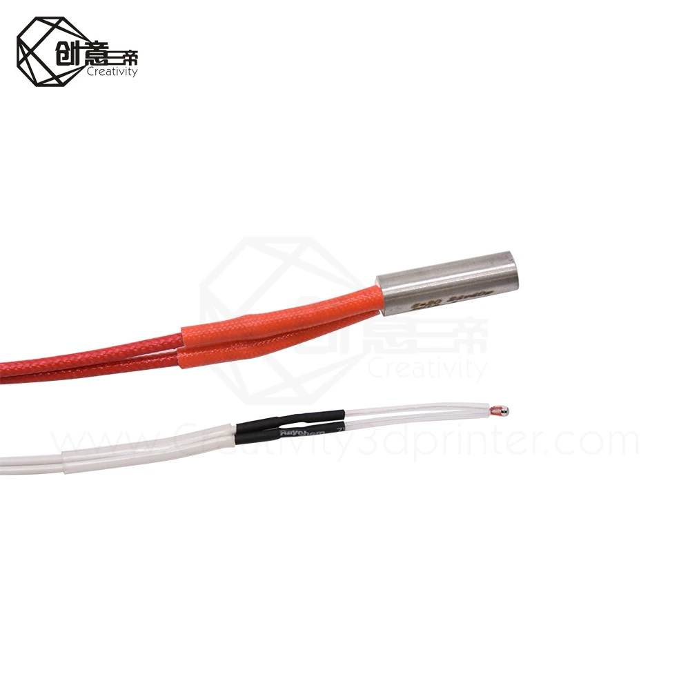 Cartridge Heater 12V/24V 40W + NTC3950 thermistor kit for ANYCUBIC I3 Mega, Chiron, 4max pro, Predator 3D printer V5 Hotend
Cartridge Heater 12V/24V 40W + NTC3950 thermistor kit for ANYCUBIC I3 Mega, Chiron, 4max pro, Predator 3D printer V5 Hotend