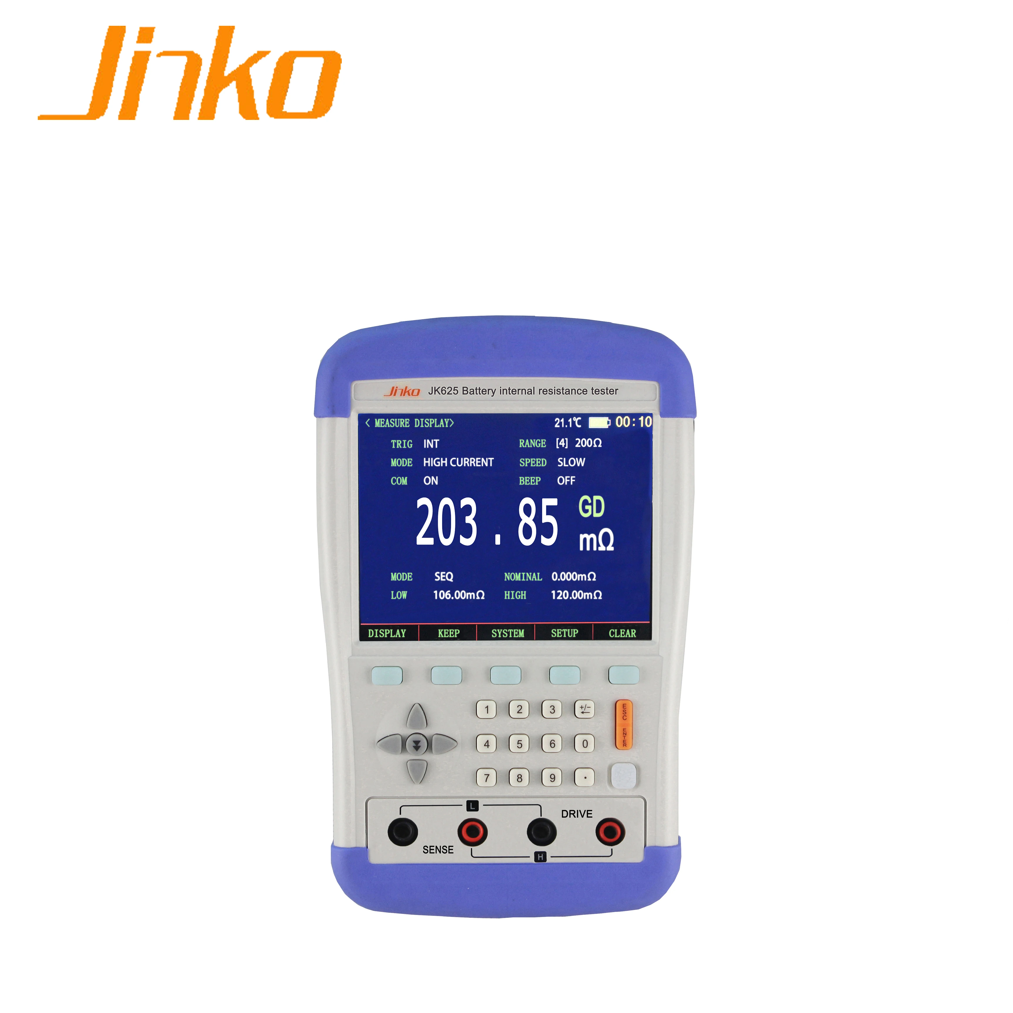 Портативный тестер батареи JK625 JK625L, портативный измеритель внутреннего сопротивления
Портативный тестер батареи JK625 JK625L, портативный измеритель внутреннего сопротивления