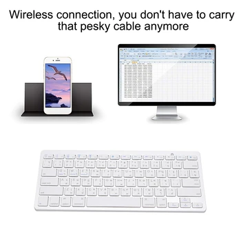 78-key Multi-Functional Thai Ultra-Thin Wireless Bluetooth Keyboard For Apple Mac/Windows/Android with 6 multimedia keys
78-key Multi-Functional Thai Ultra-Thin Wireless Bluetooth Keyboard For Apple Mac/Windows/Android with 6 multimedia keys