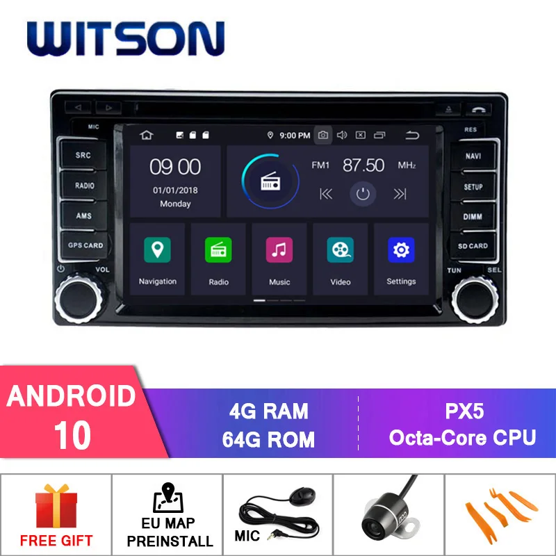 WITSON Android 10.0 4GB RAM+64GB FLASH 8 Octa Core CAR DVD for SUBARU Forester Impreze Car Multimedia Player Stereo AutoAudio | Автомобили