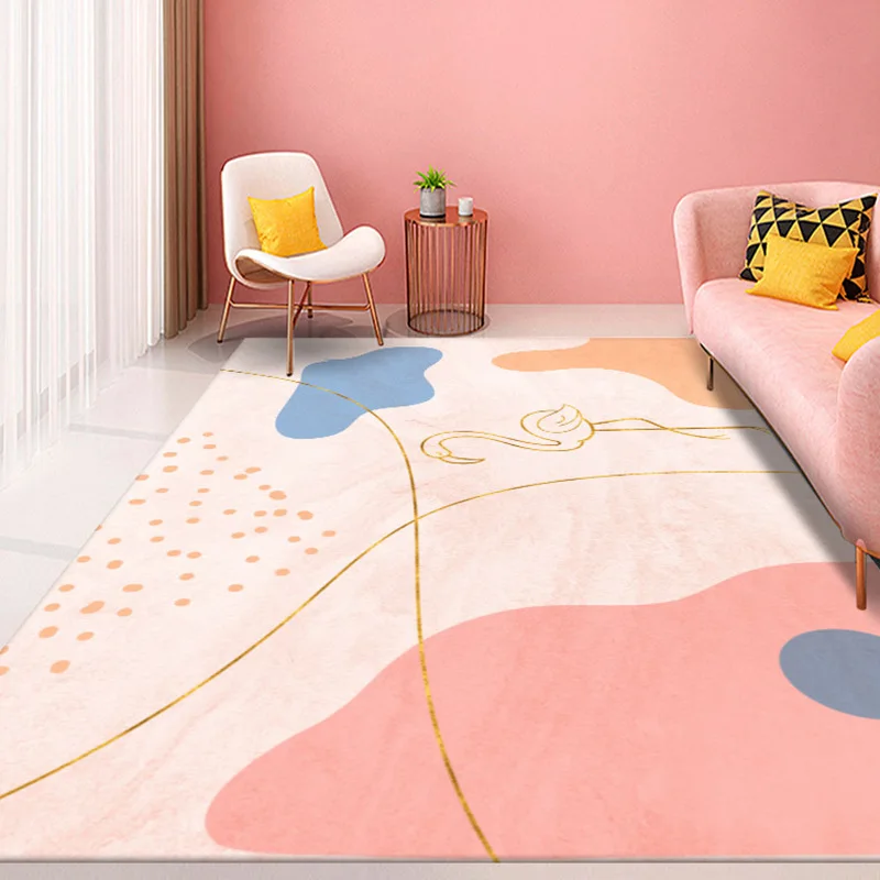 Shaggy Ins Carpet Pink Girl Room Soft Fluffy Bedside Floor Mat Modern Geometry Rug Nordic Carpet for Living Room Bedroom Decor
Shaggy Ins Carpet Pink Girl Room Soft Fluffy Bedside Floor Mat Modern Geometry Rug Nordic Carpet for Living Room Bedroom Decor