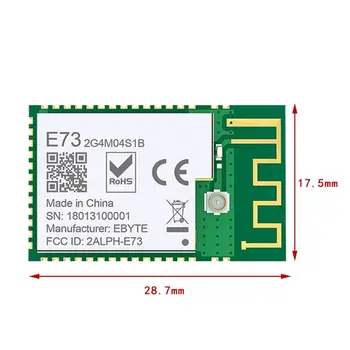 Durable NRF52832 2.4GHz Transceiver Receiver E73-2G4M04S1B SMD BLE 5.0 Wireless Bluetooth Module
Durable NRF52832 2.4GHz Transceiver Receiver E73-2G4M04S1B SMD BLE 5.0 Wireless Bluetooth Module