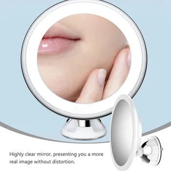 10X Rotating LED Makeup Vanity Mirror Cosmetic Suction Cup 360 Rolated Mirror Makeup Tools Round Hand Mirrors Without Battery
10X Rotating LED Makeup Vanity Mirror Cosmetic Suction Cup 360 Rolated Mirror Makeup Tools Round Hand Mirrors Without Battery