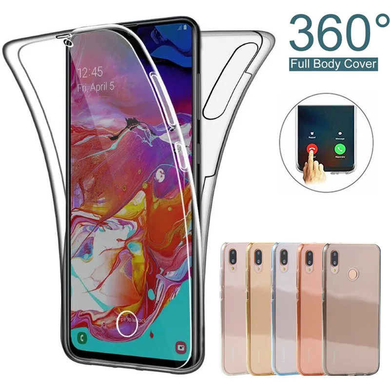 360 Full Body Case For Samsung Galaxy A70 A20 A30 A40 A50 A60 A10 M10 M20 J6 J8 A5 A6 A7 A8 Plus A9 2018 Double TPU Cover Case
