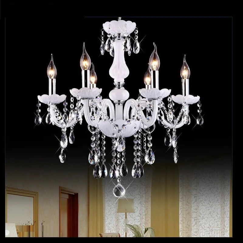 White Crystal Wedding Chandelier White Crystal Wedding Chandelier