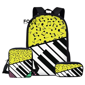 Children Custom pattern Music piano keys Printing School Bags for Kids Shoulder Book Bag Girls Boys 3pcs/set Cool School Bag
Children Custom pattern Music piano keys Printing School Bags for Kids Shoulder Book Bag Girls Boys 3pcs/set Cool School Bag